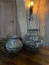 terracotta pot met metalen staander 'klein'