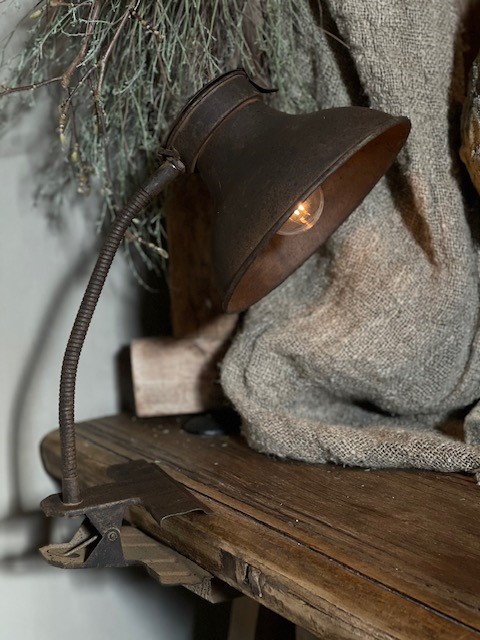 Klemlamp "roest"