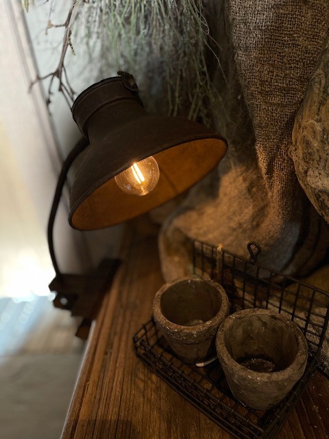 Klemlamp "roest"